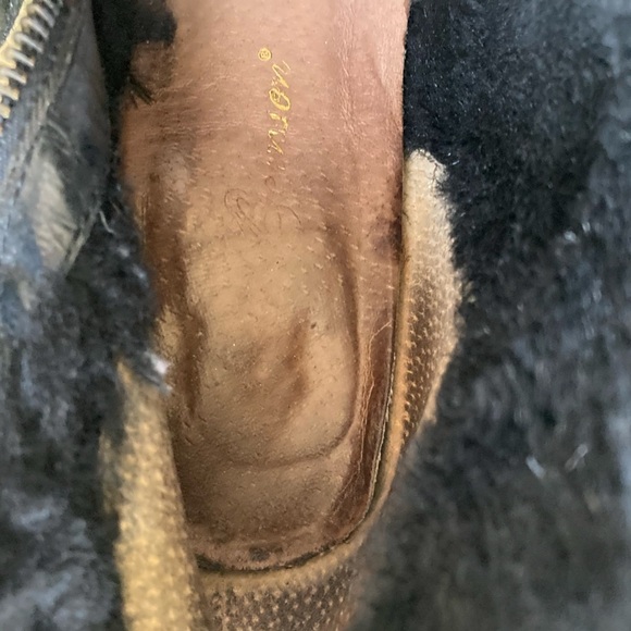 Matt Bernson Valentino Fur Lined Fold Over Booties Size 7 - Picture 9 of 9